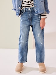 Mittelblau - Mom Jeans mit Stretch (3-16J.) - Bild 1 von 7
