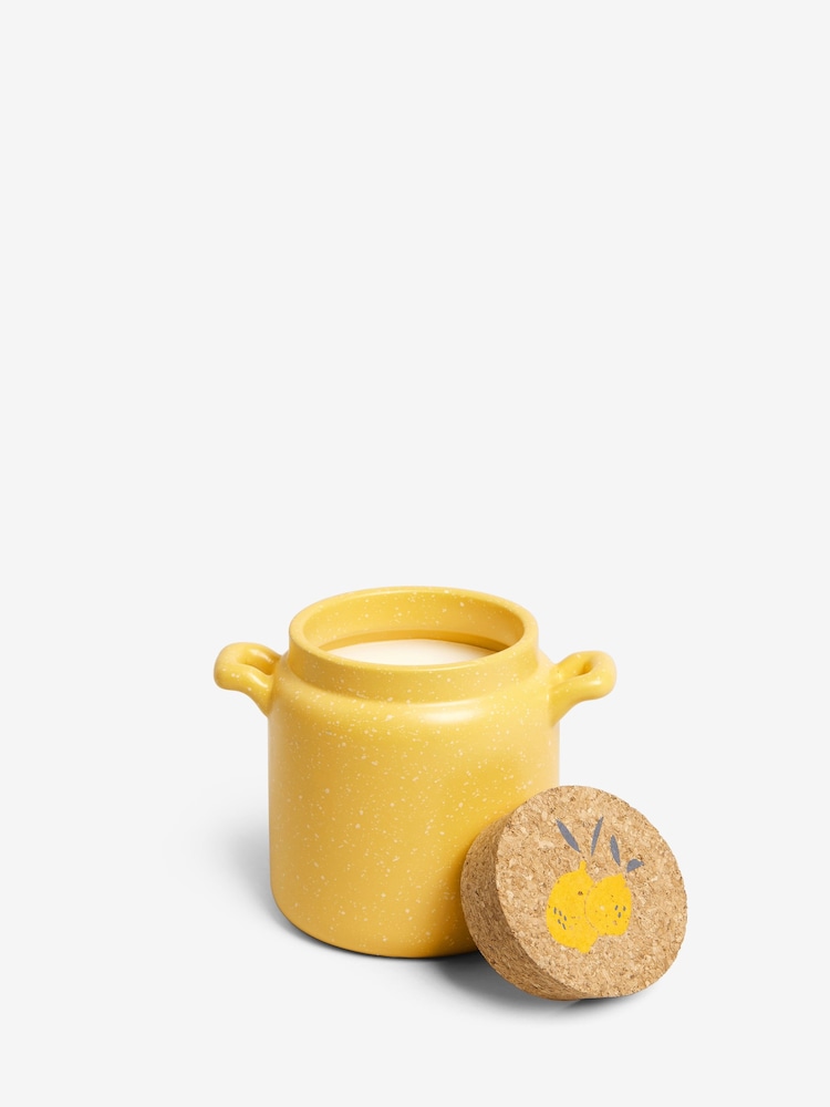 Yellow Lemon & Bergamot Jar Jar Scented Candle - Image 1 of 3 Yellow Lemon & Bergamot Jar Jar Scented Candle - Image 1 of 3
