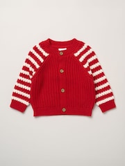 Червона смуга - Rock-A-Bye Baby Boutique Chunky Knitted Embroidered Cardigan - Image 2 of 4