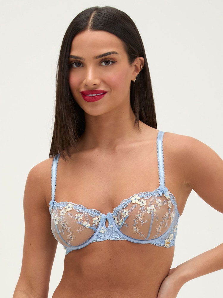 Podprsenka Boux Avenue Camille balkonetová s výšivkou - Obrázek 2 z 6
