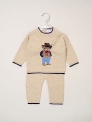 Beige - Rock-A-Bye Baby Boutique True Knit Jumper and Leggings Set - Bild 1 von 4