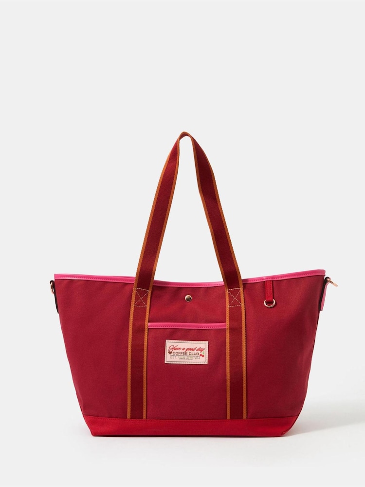 Accessorize Pink Canvas Shopper Bag - Image 1 of 3