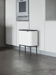 Brabantia White Bo 3 x 11L Touch Bin - Image 1 of 3