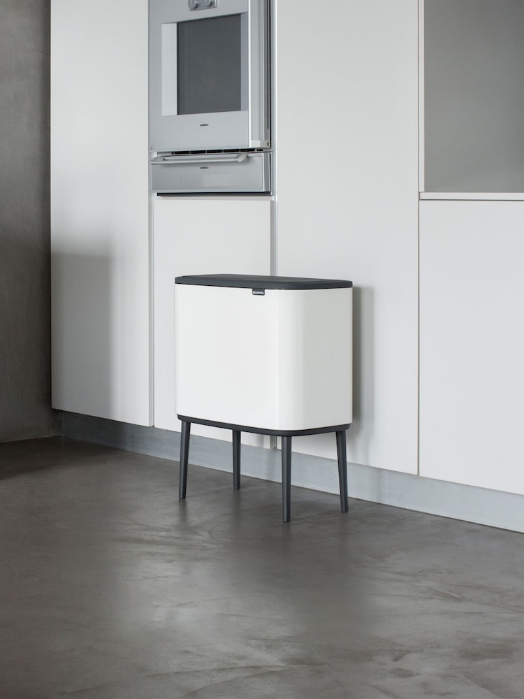 Brabantia White Bo 3 x 11L Touch Bin - Image 1 of 3