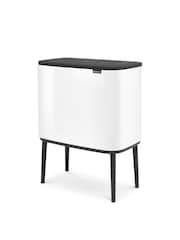 Brabantia White Bo 3 x 11L Touch Bin - Image 3 of 3