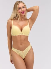 Κίτρινο - Σουτιέν Boux Avenue Aliyah με βολάν και push-up - Εικόνα 3 του 5