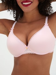 Boux Avenue Pink Lydia Cotton Plunge T-Shirt Bra - Image 4 of 6