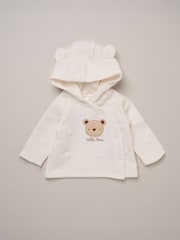 Rock-A-Bye Baby Boutique Doorgestikt jack met Beertje Outfit Set 3 Pieces met Pluche Speelgoed - Afbeelding 4 van 7