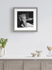 Brookpace Lascelles Black/White Marilyn Monroe Photograph In Aluminium Frame - Image 1 of 4