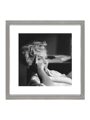 Brookpace Lascelles Black/White Marilyn Monroe Photograph In Aluminium Frame - Image 2 of 4