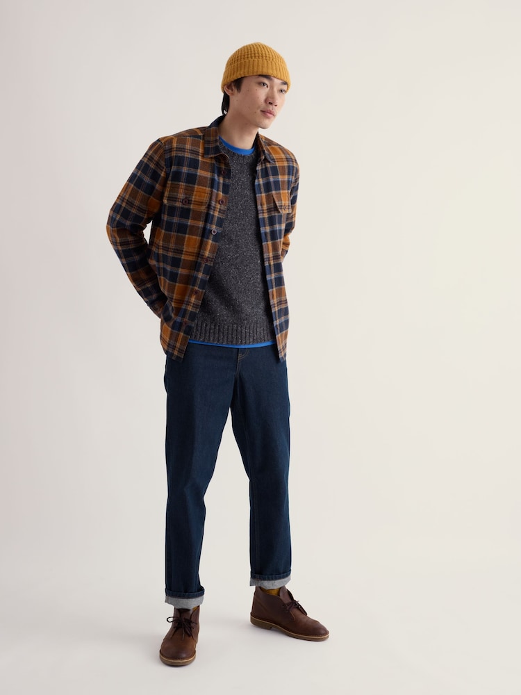 Seasalt Cornwall Blue Balnoon Check Overshirt - Image 2 of 7 Seasalt Cornwall Blue Balnoon Check Overshirt - Image 2 of 7