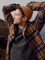 Seasalt Cornwall Blue Balnoon Check Overshirt - Image 3 of 7