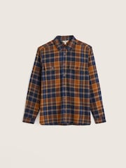 Seasalt Cornwall Blue Balnoon Check Overshirt - Image 6 of 7