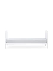 CuddleCo White Juliet Cot Bed with Mother and Baby Rose Gold Sprung Mattress - Image 5 of 7