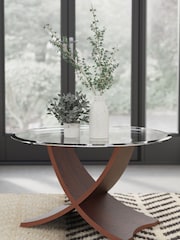 Jual Walnut Siena Round Coffee Table - Image 1 of 6