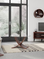 Jual Walnut Siena Round Coffee Table - Image 2 of 6