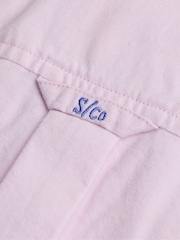 Superdry Light Pink Preppy Oxford Long Sleeve Shirt - Image 7 of 7