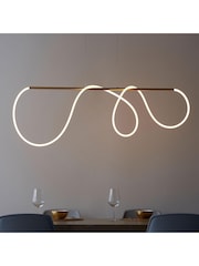 Gallery Home Gold Saint Flexible LED Pendant Ceiling Light - Image 2 of 8