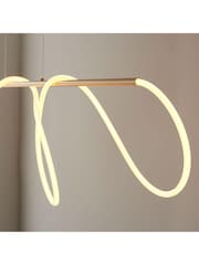 Gallery Home Gold Saint Flexible LED Pendant Ceiling Light - Image 3 of 8