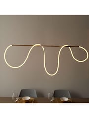Gallery Home Gold Saint Flexible LED Pendant Ceiling Light - Image 4 of 8