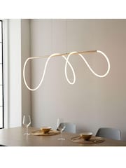 Gallery Home Gold Saint Flexible LED Pendant Ceiling Light - Image 6 of 8