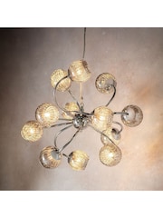 Gallery Home Silver Erin 12 Ceiling Light Pendant - Image 1 of 7