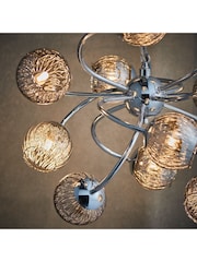 Gallery Home Silver Erin 12 Ceiling Light Pendant - Image 3 of 7