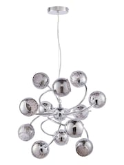 Gallery Home Silver Erin 12 Ceiling Light Pendant - Image 7 of 7