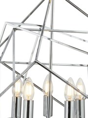 Searchlight Chrome Celsia Polished Chrome 5Lt Pendant Ceiling Light - Image 3 of 3