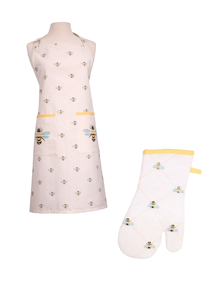 Dexam Cream Bees Knees Apron & Gauntlet - Image 1 of 1