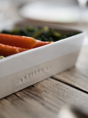 Artisan Street White Large Rectangular Roaster - Image 2 of 4