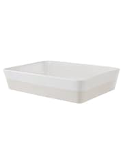 Artisan Street White Large Rectangular Roaster - Image 3 of 4