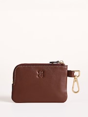 Lakeland Leather Brown Coin Keyring Purse - Image 1 of 4
