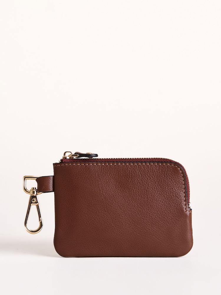 Lakeland Leather Brown Coin Keyring Purse - Image 2 of 4 Lakeland Leather Brown Coin Keyring Purse - Image 2 of 4