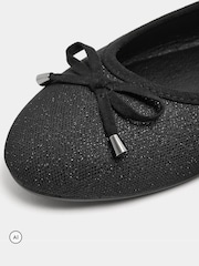 Yours Curve Glitter Ballet Pumps - 5şəkildən 5 şəkil