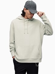 AllSaints Cream Opposition Pullover Hoodie - Image 1 of 5