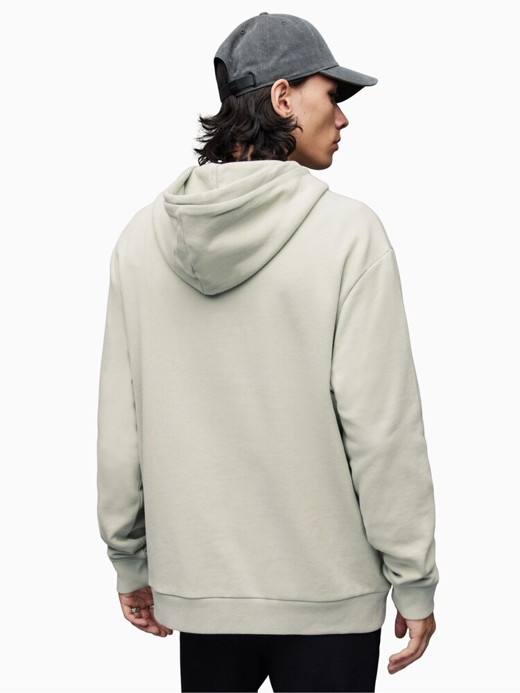 AllSaints Cream Opposition Pullover Hoodie - Image 2 of 5