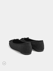 Yours Curve Glitter Ballet Pumps - 5şəkildən 4 şəkil