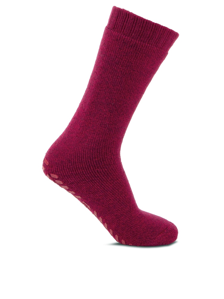 Totes Pink Ladies Premium Thermal Wool Blend Slipper Socks - Image 1 of 5