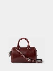 Osprey London Brown The Madison Mini Saddle Leather Barrel Bag - Image 1 of 5