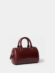 Osprey London Brown The Madison Mini Saddle Leather Barrel Bag - Image 2 of 5