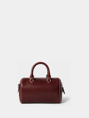 Osprey London Brown The Madison Mini Saddle Leather Barrel Bag - Image 3 of 5