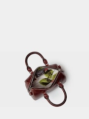 Osprey London Brown The Madison Mini Saddle Leather Barrel Bag - Image 5 of 5