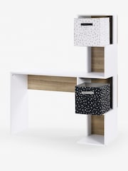 White/Wood Effect Parker Kids Storage Ladder Desk - Image 5 of 5