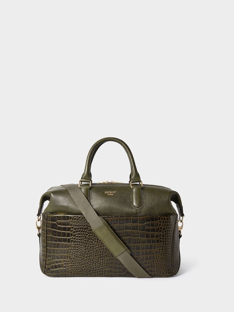 Zaļš - Osprey London The Kellie ādas nedēļas nogales soma - Attēls 1 no 4
