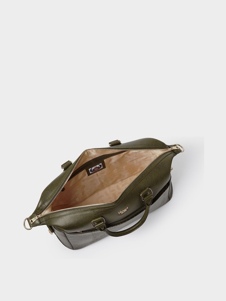 Zaļš - Osprey London The Kellie ādas nedēļas nogales soma - Attēls 4 no 4