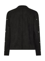 Star by Julien MacDonald Black Faux Suede Eyelet Jacket - Image 6 of 6