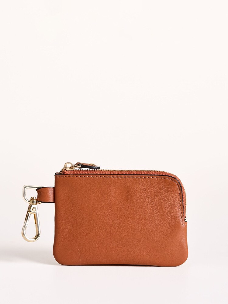 Lakeland Leather Orange Coin Keyring Purse - Image 2 of 4 Lakeland Leather Orange Coin Keyring Purse - Image 2 of 4
