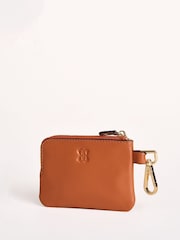 Lakeland Leather Orange Coin Keyring Purse - Image 3 of 4