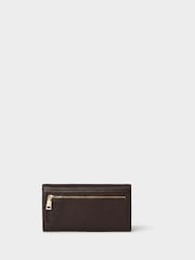 Коричневий - Osprey London The Core Medium Leather Matinee Purse - Image 3 of 5